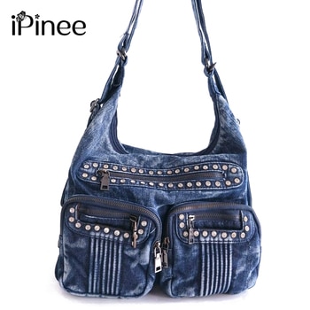 Multiple Pockets Shoulder Bags Diamante Women Bags 1
