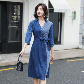 Sexy Spliced Midi Dress V Neck Plus Size  2