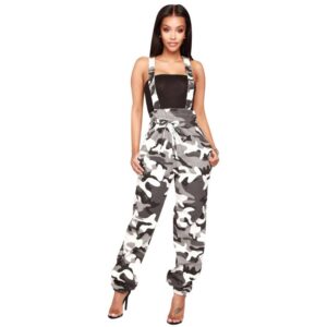 Casual Denim Camouflage Jumpsuits Overalls Women Fashion jeans rompers womens jumpsuit trousers Female body feminino w994 1