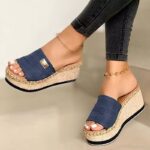 Summer Women Wedge Sandals Platform Flip Flops Soft Comfortable 2021 New Casual Shoes Outdoor Beach Slippers Ladies Sandals 6