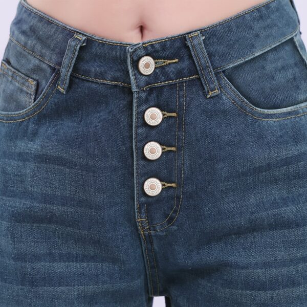 Women's Jeans 2021 High Waist Mom Wide Leg Pants New fashion vintage Blue Straight Pants Oversize Overalls Loose Ladies Pants 4