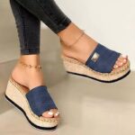 Summer Women Wedge Sandals Platform Flip Flops Soft Comfortable 2021 New Casual Shoes Outdoor Beach Slippers Ladies Sandals 4